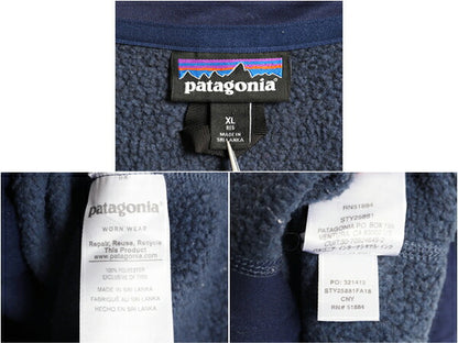 パタゴニア ベターセーター ベスト メンズ XL 18年製 Patagonia フリース セーター 前開き フルジップ アウトドア 重ね着 大きいサイズ 紺