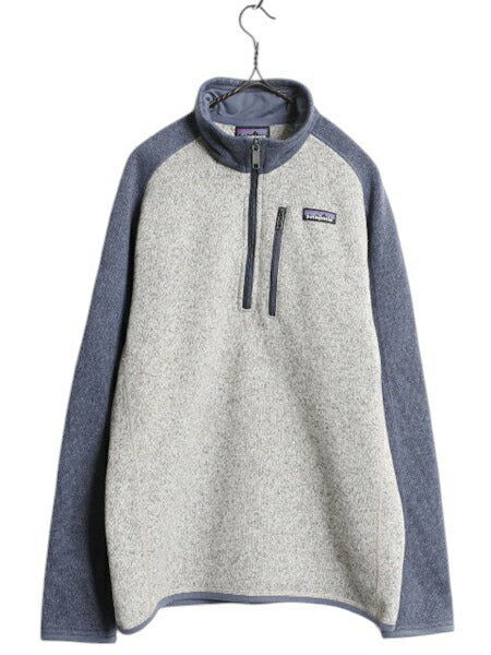 パタゴニア ベターセーター ハーフジップ メンズ M 18年製 Patagonia フリース セーター ジャケット プルオーバー アウトドア ツートン 青