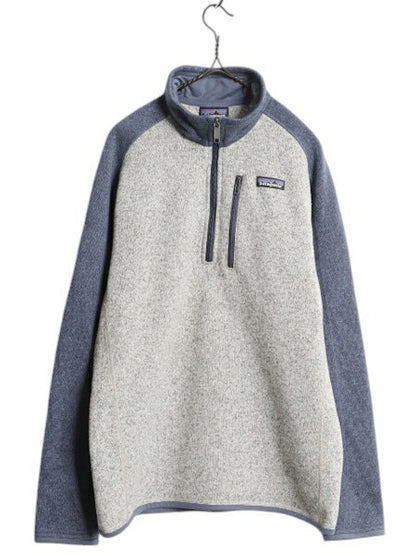 パタゴニア ベターセーター ハーフジップ メンズ M 18年製 Patagonia フリース セーター ジャケット プルオーバー アウトドア ツートン 青