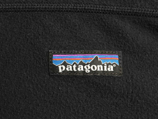 パタゴニア マイクロD ハーフジップ フリース プルオーバー メンズ L 18年製 Patagonia ロンT 長袖 Tシャツ アウトドア ハイネック 薄手 黒