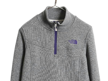 US企画 ノースフェイス ハーフジップ フリース ジャケット レディース S / The North face セーター プルオーバー ジャンパー ワンポイント