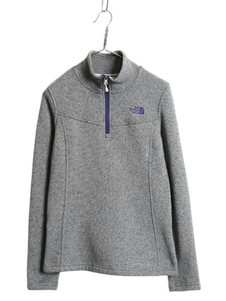 US企画 ノースフェイス ハーフジップ フリース ジャケット レディース S / The North face セーター プルオーバー ジャンパー ワンポイント
