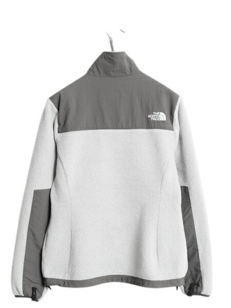 ノースフェイス デナリ ジャケット レディース S / 古着 The North Face DENALI フリース ナイロン フルジップ ブルゾン アウトドア グレー