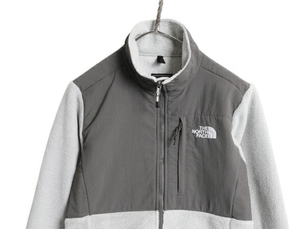 ノースフェイス デナリ ジャケット レディース S / 古着 The North Face DENALI フリース ナイロン フルジップ ブルゾン アウトドア グレー