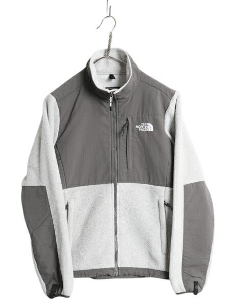 ノースフェイス デナリ ジャケット レディース S / 古着 The North Face DENALI フリース ナイロン フルジップ ブルゾン アウトドア グレー