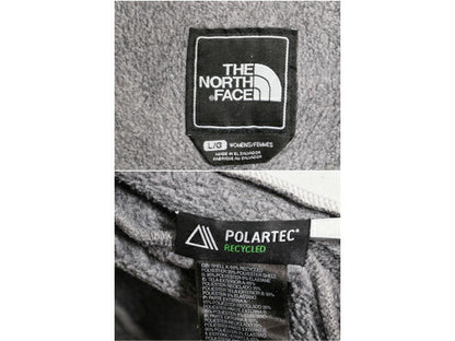 ノースフェイス デナリ ジャケット レディース L / The North Face DENALI フリース ナイロン フルジップ ブルゾン チェック アウトドア 灰