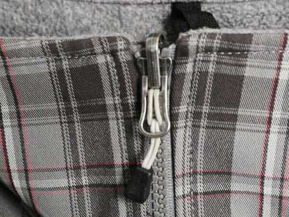 ノースフェイス デナリ ジャケット レディース L / The North Face DENALI フリース ナイロン フルジップ ブルゾン チェック アウトドア 灰