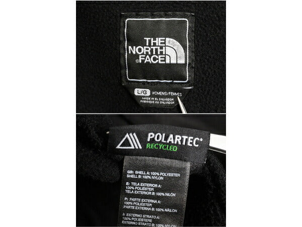 ノースフェイス デナリ ジャケット レディース L / The North Face DENALI フリース ナイロン フルジップ ブルゾン アウトドア ブラック 黒