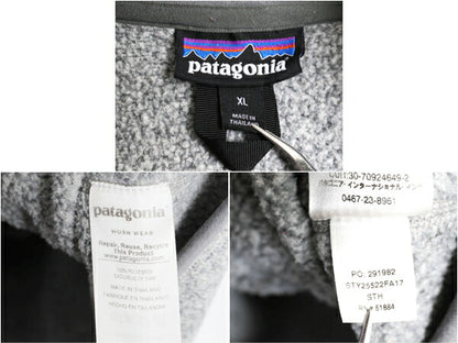 パタゴニア ベターセーター ハーフジップ メンズ XL 17年製 Patagonia フリース セーター ジャケット プルオーバー ブルゾン ハイネック 灰