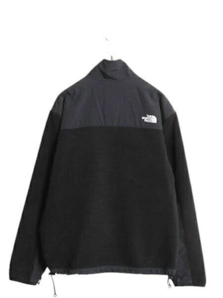ノースフェイス デナリ ジャケット メンズ M 古着 The North Face DENALI フリース ナイロン ブルゾン フルジップ アウトドア ブラック 黒