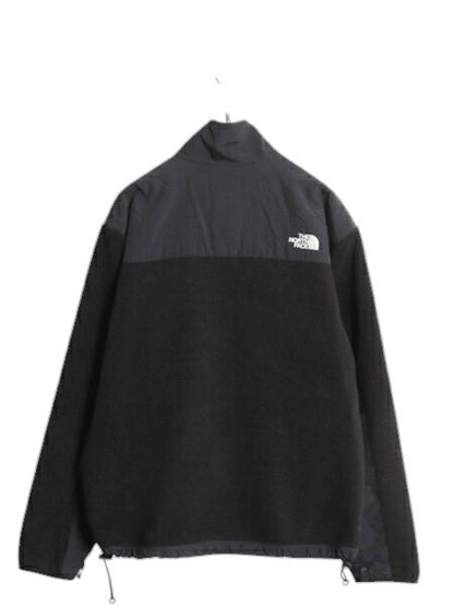 ノースフェイス デナリ ジャケット メンズ M 古着 The North Face DENALI フリース ナイロン ブルゾン フルジップ アウトドア ブラック 黒