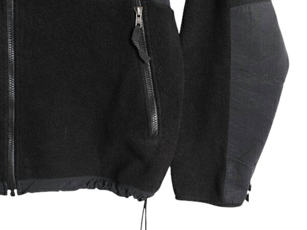 ノースフェイス デナリ ジャケット メンズ M 古着 The North Face DENALI フリース ナイロン ブルゾン フルジップ アウトドア ブラック 黒