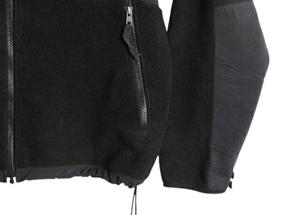 ノースフェイス デナリ ジャケット メンズ M 古着 The North Face DENALI フリース ナイロン ブルゾン フルジップ アウトドア ブラック 黒