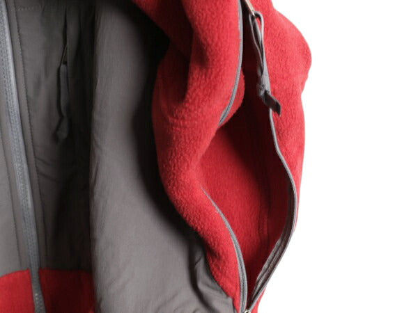 ノースフェイス デナリ ジャケット レディース L The North Face DENALI フリース ナイロン フルジップ ブルゾン アウトドア グレー レッド