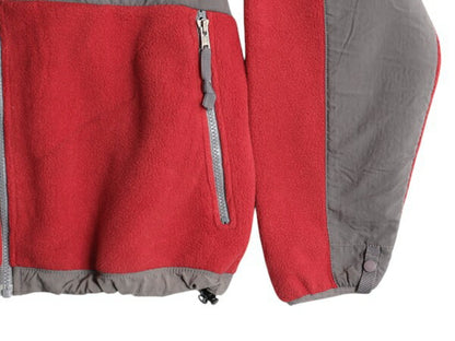 ノースフェイス デナリ ジャケット レディース L The North Face DENALI フリース ナイロン フルジップ ブルゾン アウトドア グレー レッド