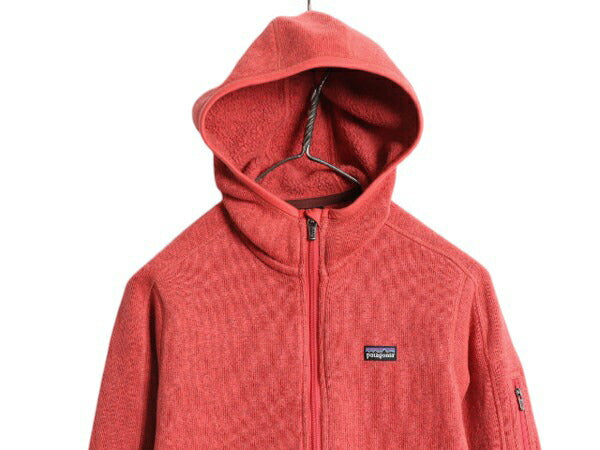 パタゴニア ベターセーター フーディ レディース S / 11年製 Patagonia フリース  パーカー ジャケット フルジップ ブルゾン ハイネック 赤