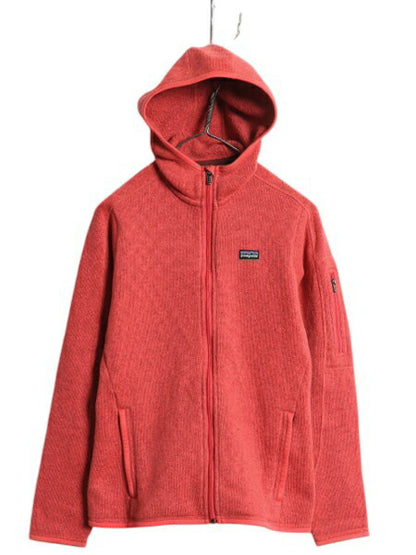 パタゴニア ベターセーター フーディ レディース S / 11年製 Patagonia フリース  パーカー ジャケット フルジップ ブルゾン ハイネック 赤