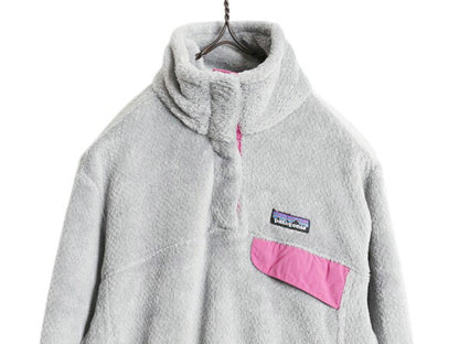 パタゴニア リツール スナップT プルオーバー ジャケット レディース M / 古着 12年製 Patagonia フリース アウトドア ブルゾン ハイネック