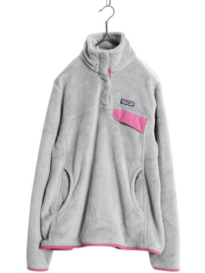 パタゴニア リツール スナップT プルオーバー ジャケット レディース M / 古着 12年製 Patagonia フリース アウトドア ブルゾン ハイネック