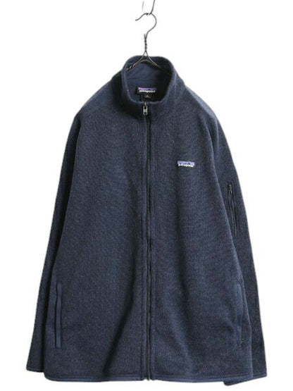 パタゴニア ベターセーター ジャケット レディース XL 古着 19年製 Patagonia フリース セーター ブルゾン フルジップ アウトドア ネイビー