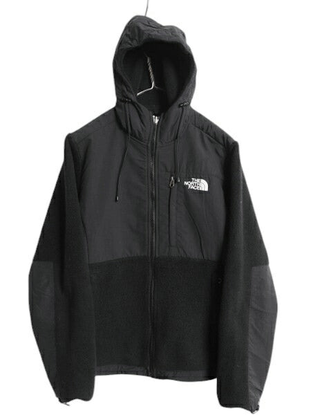 ノースフェイス フード付き デナリ ジャケット レディース S / The North Face DENALI フリース ナイロン パーカー フルジップ ブルゾン 黒