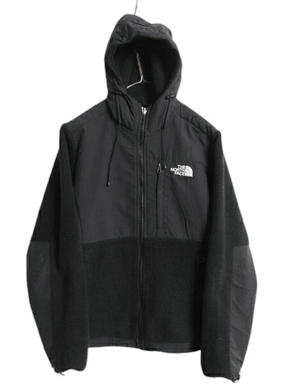 ノースフェイス フード付き デナリ ジャケット レディース S / The North Face DENALI フリース ナイロン パーカー フルジップ ブルゾン 黒