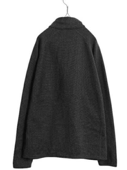 パタゴニア ベターセーター ジャケット メンズ L 古着 17年製 Patagonia フリース セーター フルジップ ブルゾン ハイネック アウトドア 黒