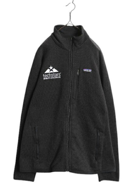 パタゴニア ベターセーター ジャケット メンズ L 古着 17年製 Patagonia フリース セーター フルジップ ブルゾン ハイネック アウトドア 黒