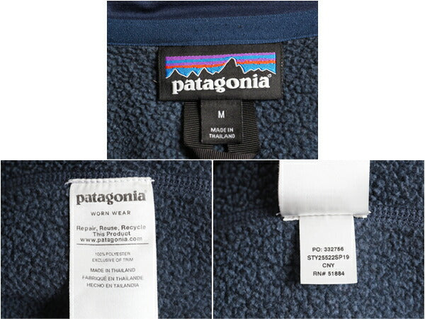 パタゴニア ベターセーター ハーフジップ メンズ M 19年製 Patagonia フリース セーター ジャケット プルオーバー ブルゾン ハイネック 紺