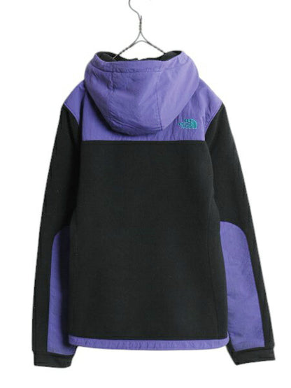 ノースフェイス フード付き デナリ ジャケット レディース M 古着 The North Face DENALI フリース ナイロン パーカー フルジップ ブルゾン