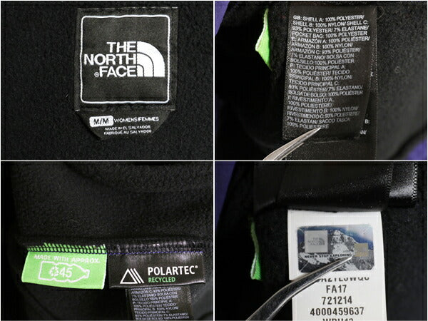 ノースフェイス フード付き デナリ ジャケット レディース M 古着 The North Face DENALI フリース ナイロン パーカー フルジップ ブルゾン