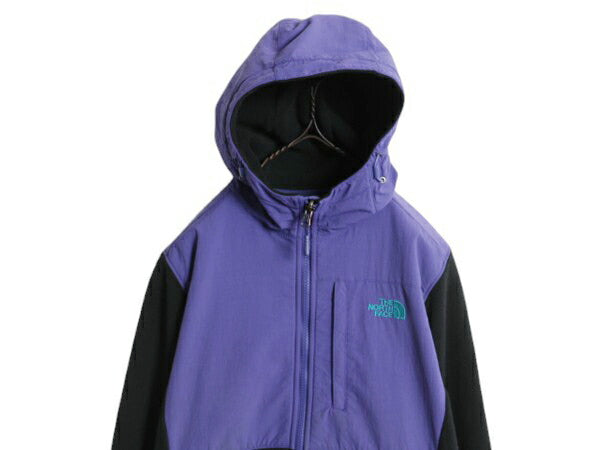 ノースフェイス フード付き デナリ ジャケット レディース M 古着 The North Face DENALI フリース ナイロン パーカー フルジップ ブルゾン