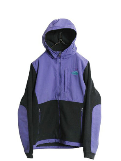 ノースフェイス フード付き デナリ ジャケット レディース M 古着 The North Face DENALI フリース ナイロン パーカー フルジップ ブルゾン