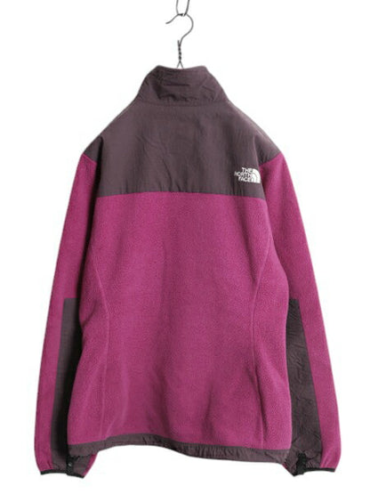 ノースフェイス デナリ ジャケット レディース M 古着 The North Face DENALI フリース ナイロン フルジップ ブルゾン アウトドア ツートン