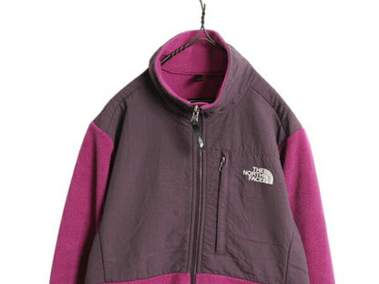 ノースフェイス デナリ ジャケット レディース M 古着 The North Face DENALI フリース ナイロン フルジップ ブルゾン アウトドア ツートン