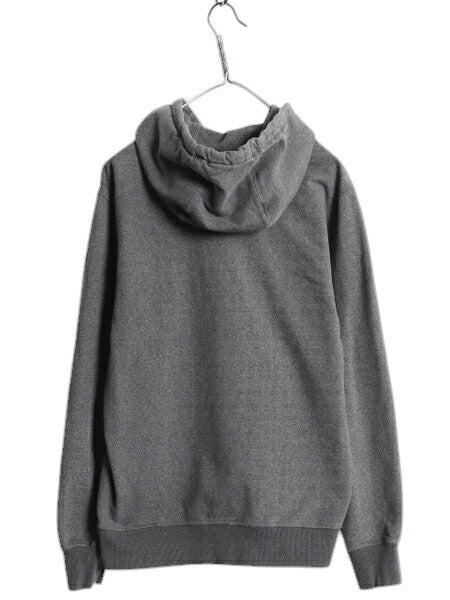 パタゴニア プリント スウェット フード パーカー メンズ S 古着 15年製 Patagonia トレーナー プルオーバー ストレッチ アウトドア グレー