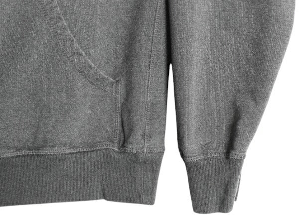パタゴニア プリント スウェット フード パーカー メンズ S 古着 15年製 Patagonia トレーナー プルオーバー ストレッチ アウトドア グレー