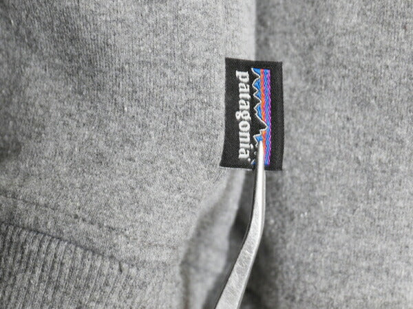 パタゴニア プリント スウェット フード パーカー メンズ M / 19年製 Patagonia トレーナー プルオーバー ストレッチ アウトドア 裏起毛 灰