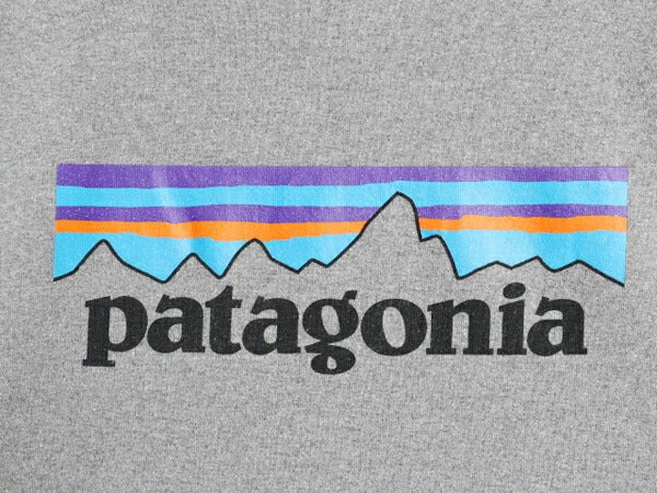 パタゴニア プリント スウェット フード パーカー メンズ M / 19年製 Patagonia トレーナー プルオーバー ストレッチ アウトドア 裏起毛 灰
