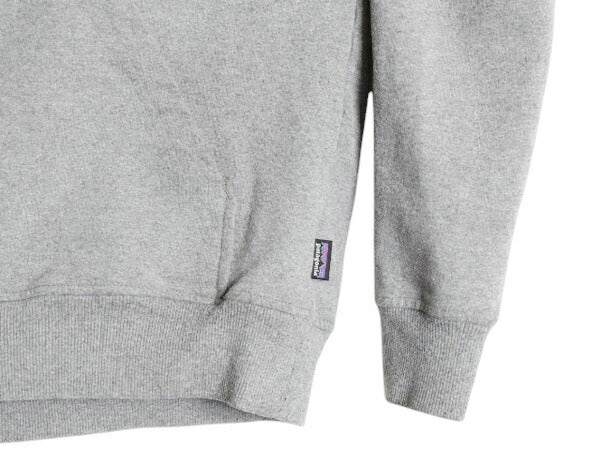 パタゴニア プリント スウェット フード パーカー メンズ M / 19年製 Patagonia トレーナー プルオーバー ストレッチ アウトドア 裏起毛 灰