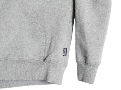 パタゴニア プリント スウェット フード パーカー メンズ M / 19年製 Patagonia トレーナー プルオーバー ストレッチ アウトドア 裏起毛 灰