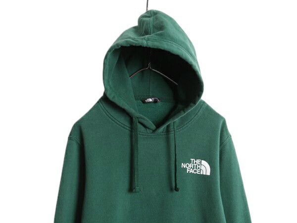 ノースフェイス 両面 プリント スウェット フード パーカー メンズ M / 古着 The North Face プルオーバー トレーナー アウトドア 裏起毛