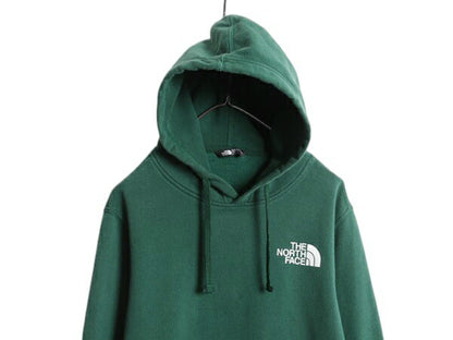 ノースフェイス 両面 プリント スウェット フード パーカー メンズ M / 古着 The North Face プルオーバー トレーナー アウトドア 裏起毛