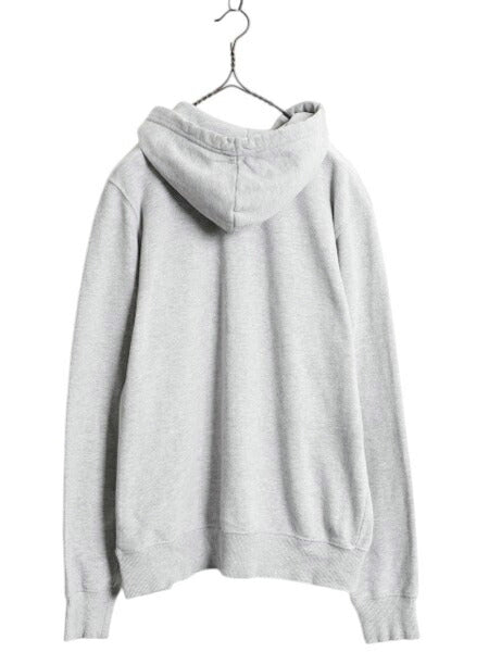 ノースフェイス プリント スウェット フード パーカー メンズ S / 古着 The North Face 裏起毛 プルオーバー トレーナー アウトドア グレー