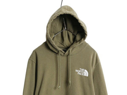 US企画 ノースフェイス 両面 プリント スウェット フード パーカー メンズ M / The North Face プルオーバー トレーナー アウトドア 裏起毛