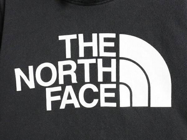 ノースフェイス プリント スウェット フード パーカー メンズ L 古着 The North Face 裏起毛 プルオーバー トレーナー アウトドア ブラック