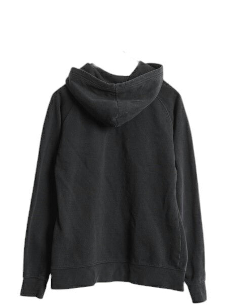ノースフェイス プリント スウェット フード パーカー レディース S The North Face アウトドア プルオーバー トレーナー 裏起毛 ブラック