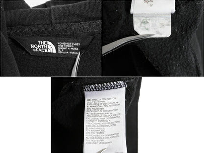 ノースフェイス プリント スウェット フード パーカー レディース S The North Face アウトドア プルオーバー トレーナー 裏起毛 ブラック