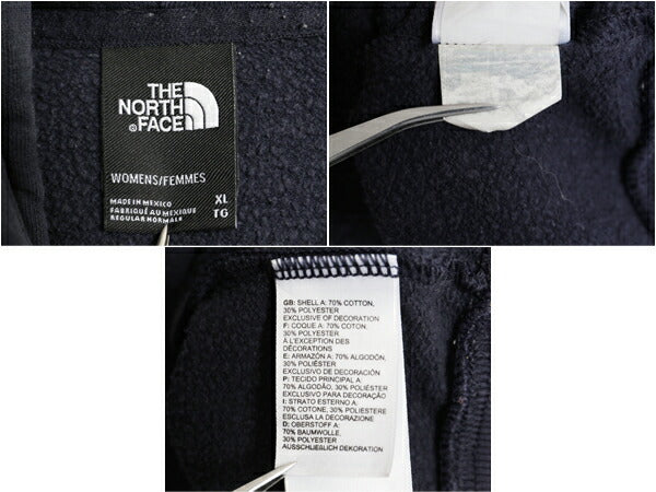 US企画 ノースフェイス プリント スウェット フード パーカー レディース XL / The North Face アウトドア プルオーバー トレーナー 裏起毛