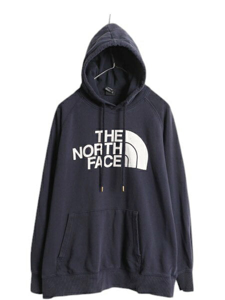 US企画 ノースフェイス プリント スウェット フード パーカー レディース XL / The North Face アウトドア プルオーバー トレーナー 裏起毛